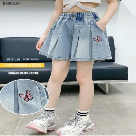 QUẦN SOOC DENIM ỐNG RỘNG BÉ -sỉ 161k