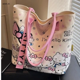 TÚI VẢI CANVAS HELLO KITTY-sỉ 55k