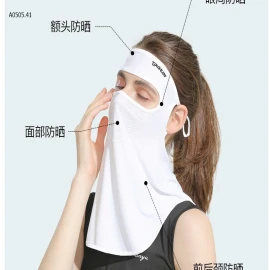 KHẨU TRANG CHỐNG NẮNG KÈM MŨ NGĂN TIA UV -sỉ 65k