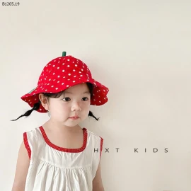 MŨ VÀNH TRÒN DÂU TÂY ĐỎ CHO BÉ yêu   - sỉ 77k