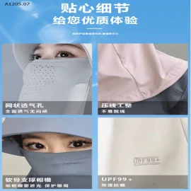 KHẨU TRANG MŨ CHỐNG UV50+- sỉ 28k