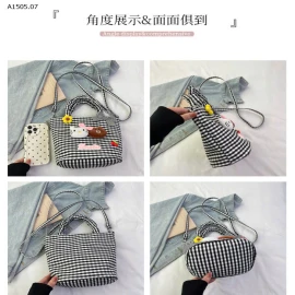  TÚI XÁCH VẢI KẺ CARO DỄ THƯƠNG CHO NỮ- sỉ 149k