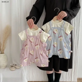 SET ÁO PHÔNG MIX YẾM KẺ BG BT  - sỉ 192k