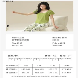 BỘ MẶC NHÀ QUẦN DÀI  - sỉ 152k