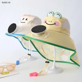 Mũ chống nắng kèm quạt-sỉ 125k