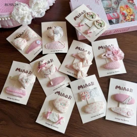 VỈ 2 KẸP TÓC TONE HỒNG KOREA-sỉ 40k