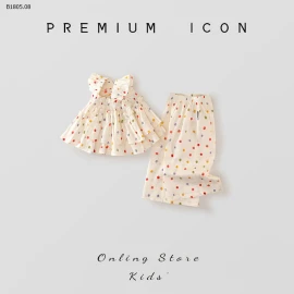 Bộ đồ cotton mùa hè  nhà PREMIUM ICON cho bé YÊU -149k/bộ 