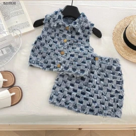 SET BỘ DENIM CHO BÉ GÁI- sỉ 197k
