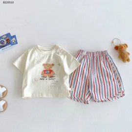 SET ÁO PHÔNG MIX QUẦN SHORT SỌC KẺ -Sỉ giá : áo 93k                  quần 98k