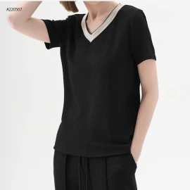 ÁO CỔ V CANVAUS - sỉ 157k