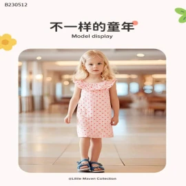 VÁY TIM CHO BÉ GÁI HÃNG Little Maven -Sỉ 96k