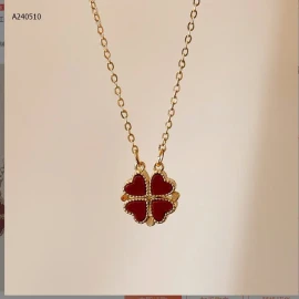 Vòng cổ dây chuyền 4 lá may mắn- sỉ 99k