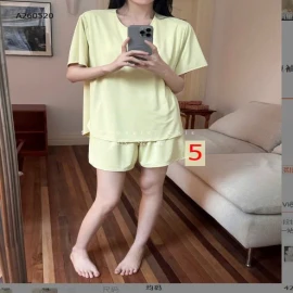 BỘ MẶC NHÀ TRƠN MÀU KÈM ĐỆM NGỰC CHO NỮ- sỉ 185k