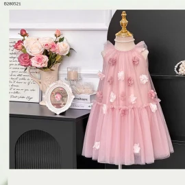 VÁY ĐÍNH HOA NỔI CHO BÉ-Sỉ 198k