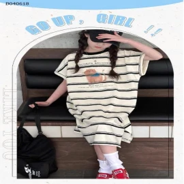 VÁY SUÔNG KẺ SỌC CHO BÉ GÁI   - sỉ 116k