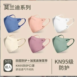 PACK 100C KHẨU TRANG MORANDI KN95 CAO CẤP NỘI ĐỊA TRUNG - Sỉ 80k/1 set 100 chiếc là 1 màu hoặc mix màu 