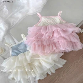 VÁY 2 DÂY PHỐI BÈO TẦNG  BG-sỉ 99k