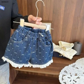 QUẦN SHORT VIỀN REN CHO BÉ GÁI -Sỉ 120k