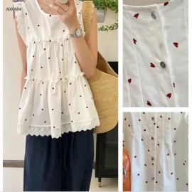 ÁO NỮ PHỐI REN KHÔNG TAY - sỉ 160k