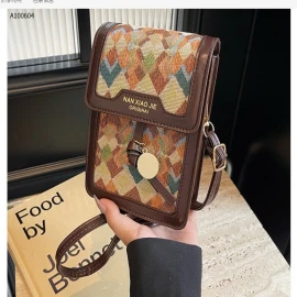 TÚI ĐEO VAI HỌA TIẾT THỔ CẨM CHO NỮ - sỉ 82k