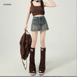 QUẦN JEAN GIẢ VÁY- sỉ 135k