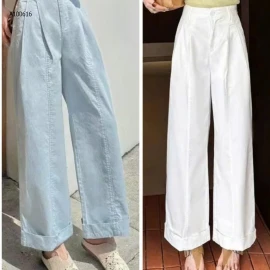 QUẦN BAGGY SUÔNG GẤP GẤU ANNA- sỉ 200k