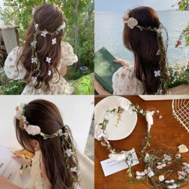 VÒNG HOA TẾT TÓC CHO BÉ   - sỉ 60k