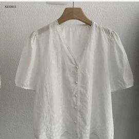 ÁO SƠ MI REN HOA CỔ V NỮ- sỉ 155k