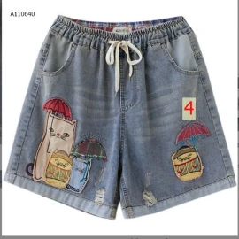  Quần short jeans cạp cao cho nữ- Sỉ 172k