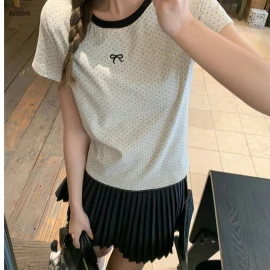 ÁO THUN CHẤM BI CHO NỮ - sỉ 120k