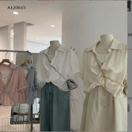 ÁO SƠ MI XOẮN NỮ - sỉ 145k