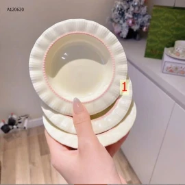 SET 3 ĐĨA ĐỰNG NƯỚC CHẤM VIỀN GỢN SÓNG - sỉ 76k/set 3c