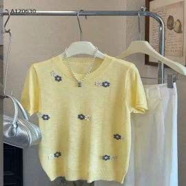 ÁO THUN HỌA TIẾT HOA CHO NỮ - sỉ 150k