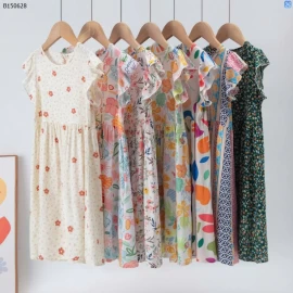  VÁY HOA MẶC HÈ CHO BÉ GÁI   - sỉ 95k