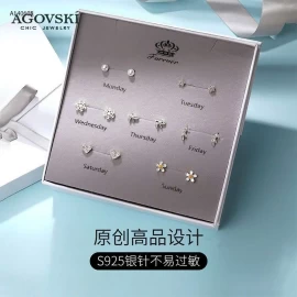 SET KHUYÊN TAI CHÍNH HÃNG #AGOVSKI - sỉ 117k