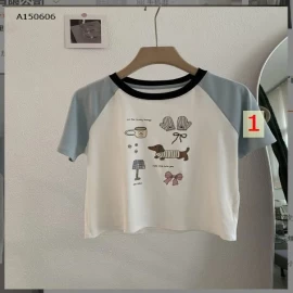 CROPTOP THÊU PHỐI MÀU TAY - sỉ 122k