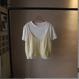 ÁO YẾM KÈM ÁO PHÔNG PHỐI REN-Sỉ 168k