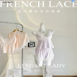 BỘ NGỦ 2 DÂY PHỐI REN   NỮ   - sỉ 165k