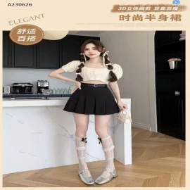 CHÂN VÁY NGẮN XẾP LY - sỉ 219k