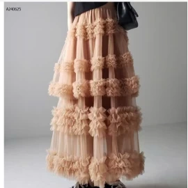 CHÂN VÁY LƯỚI DÁNG DÀI NỮ - sỉ 177k