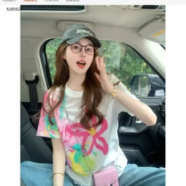 Áo phông hoa - sỉ 124k