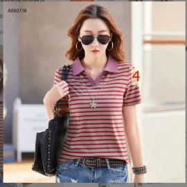 ÁO POLO KẺ CHO NỮ - sỉ 145k