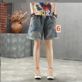 QUẦN SHORT JEAN THÊU CHO NỮ - sỉ 175k