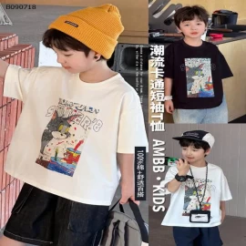 Áo thun tay ngắn rộng  AMBB CHO BÉ -Sỉ 115k