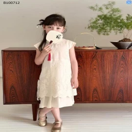 Váy sườn xám thêu Tencel nhà AMBB - Sỉ giá Sz 90-150 #240k Sz 160 #259k. Sz 170 # 280k