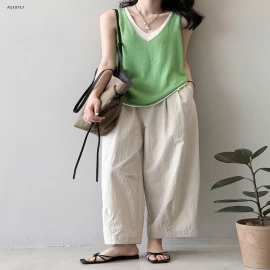 ÁO SÁT NÁCH CỔ V NỮ -Sỉ giá 109k