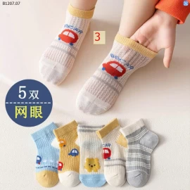 SET 5 ĐÔI TẤT ĐIỀU HÒA CHO BÉ  -Sỉ giá 48k/set 