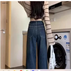 QUẦN JEAN ỐNG SUÔNG NỮ - sỉ 165k