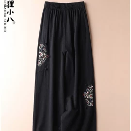 QUẦN ỐNG SUÔNG THÊU HOA  - sỉ 120k