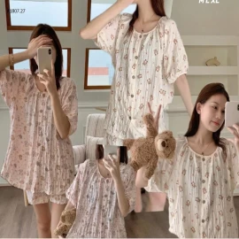 BỘ NGỦ VẢI NHÚN DỄ THƯƠNG - sỉ 145k